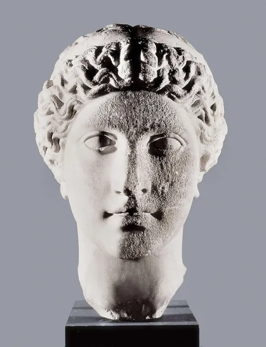 Framed Print : Head of Hera. 5th-4th c. BC. Classical Greek art. Sculpture on marble. GREECE. Athens. National Museum of Archaeology. AISA / Everett Collection**US SALES ONLY**
