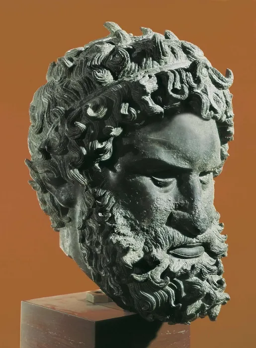 Framed Print : Head of a Pugilist. 4th c. BC. Classical Greek art. Sculpture on bronze. GREECE. Athens. National Museum of Archaeology. AISA / Everett Collection**US SALES ONLY**