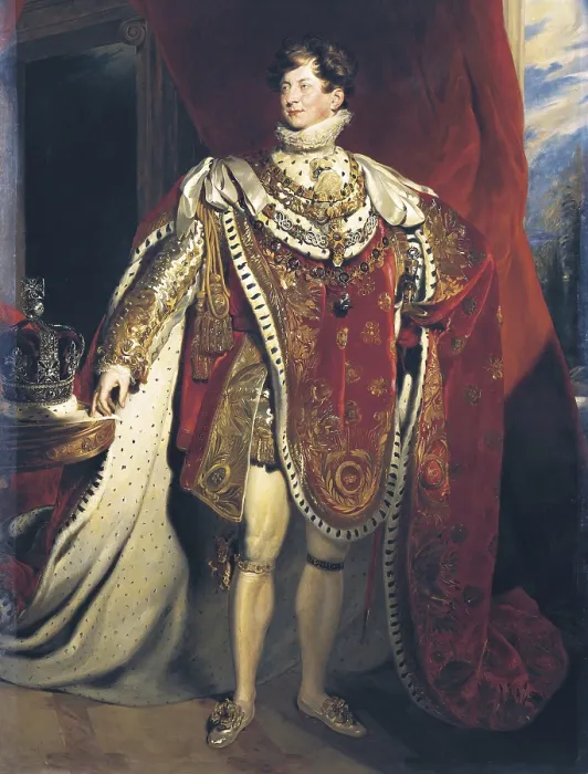 Framed Print : HEALY, George (1813-1894). George IV, King of England. 1844. After a portrait by Sir Thomas Lawrence. Oil on canvas. FRANCE. Versailles. National Museum of Versailles