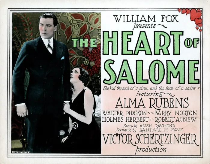 Framed Print : THE HEART OF SALOME, from left, Walter Pidgeon, Alma Rubens, 1927, TM & Copyright 20th Century Fox Film Corp. / courtesy Everett Collection