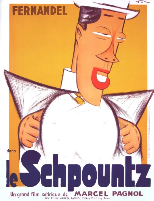 Framed Print : HEARTBEAT, (aka LE SCHPOUNTZ), French poster, Fernandel, 1938