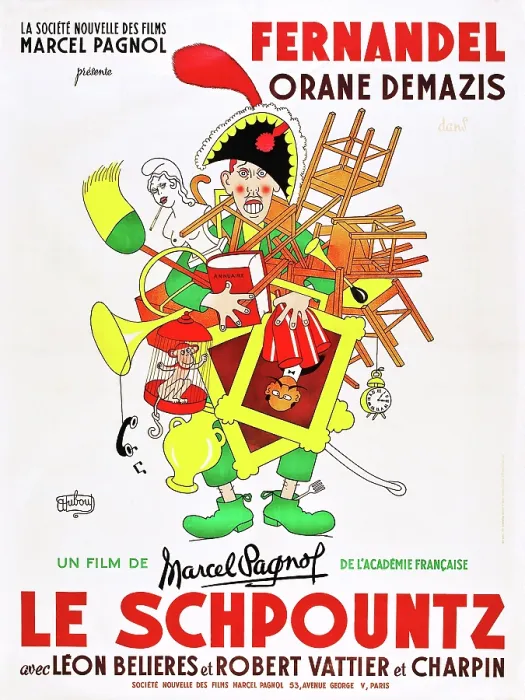 Framed Print : HEARTBEAT, (aka LE SCHPOUNTZ), French poster art, 1938