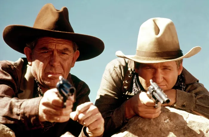 Framed Print : HEARTS OF THE WEST, Andy Griffith, Jeff Bridges, 1975