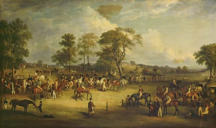Framed Print : Heaton Park Races, 1829, by John Ferneley, British painting, oil on canvas Framed Print : Heaton Park Races, 1829, by John Ferneley, British painting, oil on canvas