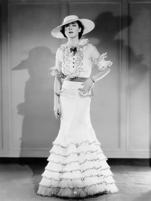 Framed Print : THIS SIDE OF HEAVEN, Mae Clarke, in a white organdy dress, 1934