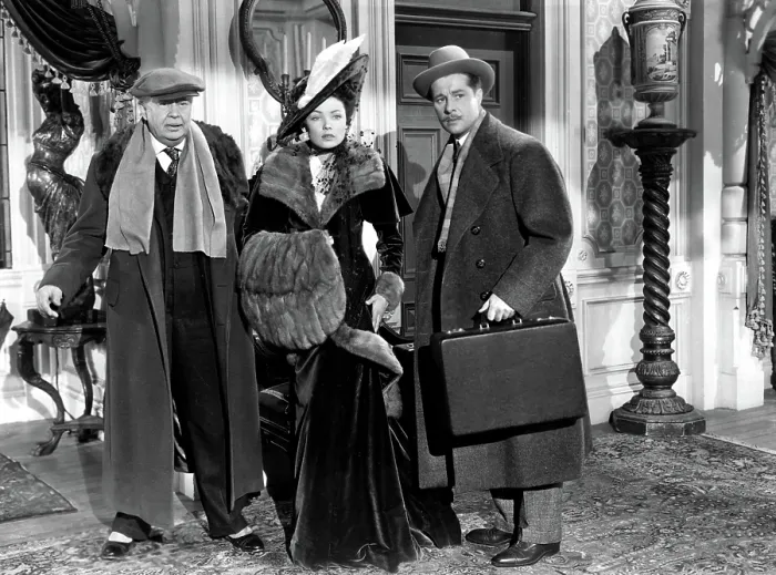 Framed Print : HEAVEN CAN WAIT, Charles Coburn, Gene Tierney, Don Ameche, 1943, TM and Copyright 20th Century Fox Film Corp. All rights reserved
