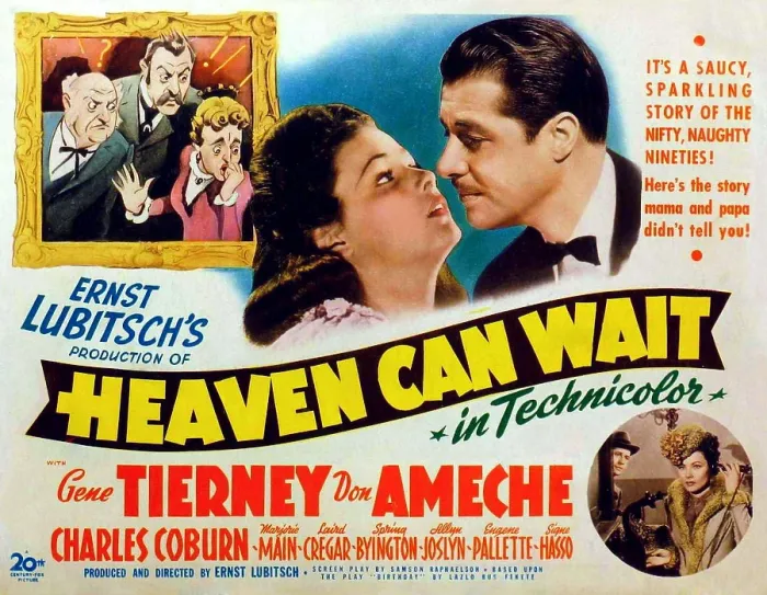 Framed Print : HEAVEN CAN WAIT, Gene Tierney, Don Ameche, 1943. TM and Copyright 20th Century Fox Film Corp. All rights reserved. Courtesy: Everett Collection