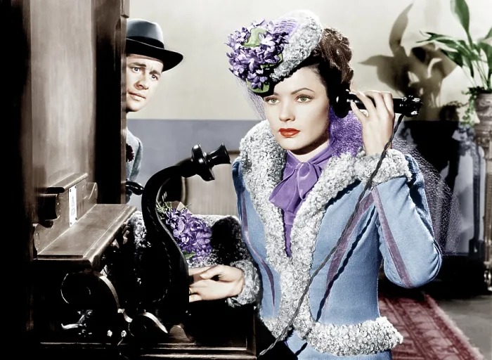 Framed Print : HEAVEN CAN WAIT, from left: Don Ameche, Gene Tierney, 1943. 20th Century Fox, TM & Copyright, courtesy Everett Collection