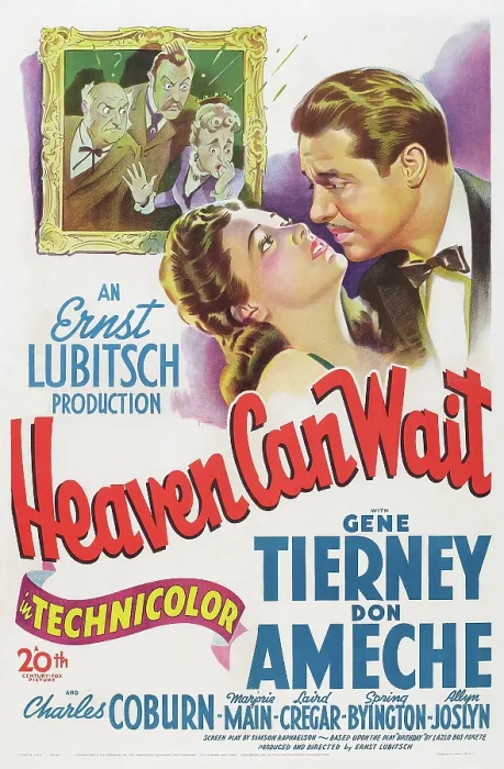 Framed Print : HEAVEN CAN WAIT, US poster art, from left: Gene Tierney, Don Ameche, 1943. TM and Copyright 20th Century Fox Film Corp. All rights reserved. Courtesy: Everett Collection Framed Print : HEAVEN CAN WAIT, US poster art, from left: Gene Tierney, Don Ameche, 1943. TM and Copyright 20th Century Fox Film Corp. All rights reserved. Courtesy: Everett Collection