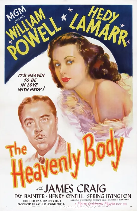 Framed Print : THE HEAVENLY BODY, US poster art, from left: William Powell, Hedy Lamarr, 1944 Framed Print : THE HEAVENLY BODY, US poster art, from left: William Powell, Hedy Lamarr, 1944