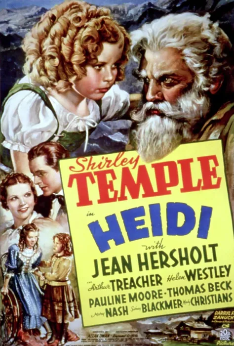 Framed Print : HEIDI, Shirley Temple, Jean Hersholt, 1937 TM and Copyright (c) 20th Century Fox Film Corp. All rights reserved. Courtesy: Everett Collection