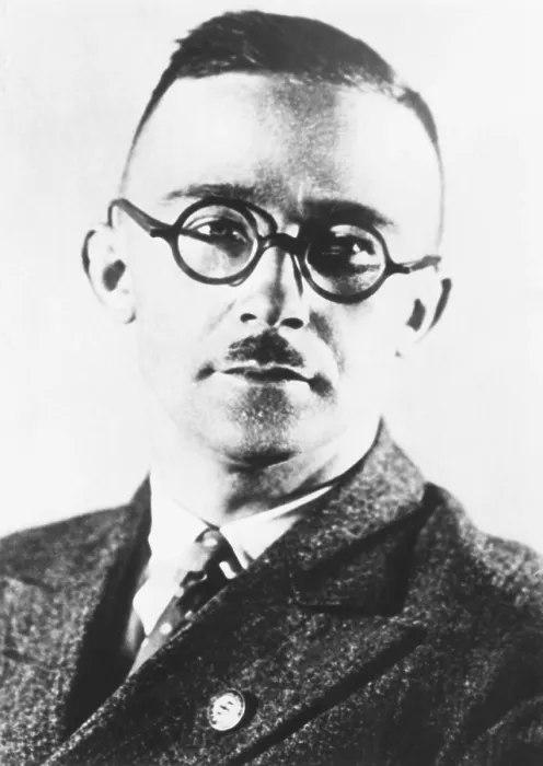 Framed Print : Heinrich Himmler, head of the Nazi's Black Shirt troopers or Schutzstaffel (SS) from 1929-1945. The SS began as a paramilitary group to guard Nazi meetings