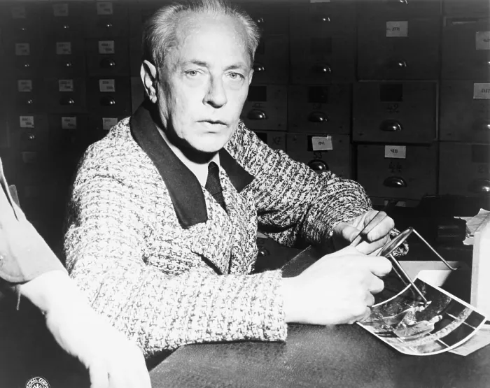 Framed Print : Heinrich Hoffman (1885-1957), Hitler's personal photographer, assisted in compiling war crime evidence against Hitler's henchmen