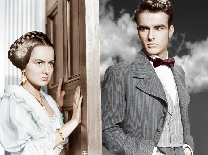 Framed Print : THE HEIRESS, from left: Olivia de Havilland, Montgomery Clift, 1949