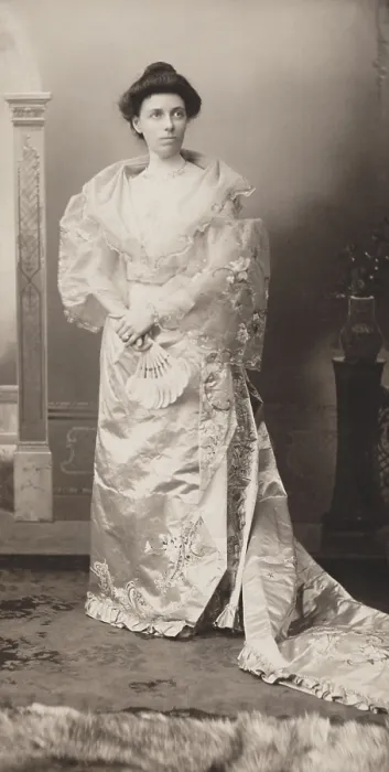 Framed Print : Helen Herron Taft, wife of future President, William Howard Taft in a Filipina costume. Taft served as Governor General of the Philippines from 1901-1903 (BSLOC_2016_12_3)