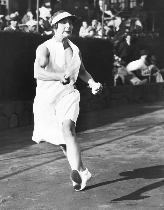 Framed Print : Helen Wills Moody playing against Manual Alonzo at the Westside Tennis Club at Forest Hills. May 18, 1933. Wills Moody often practiced against men. (CSU_2015_11_1582) Framed Print : Helen Wills Moody playing against Manual Alonzo at the Westside Tennis Club at Forest Hills. May 18, 1933. Wills Moody often practiced against men. (CSU_2015_11_1582)