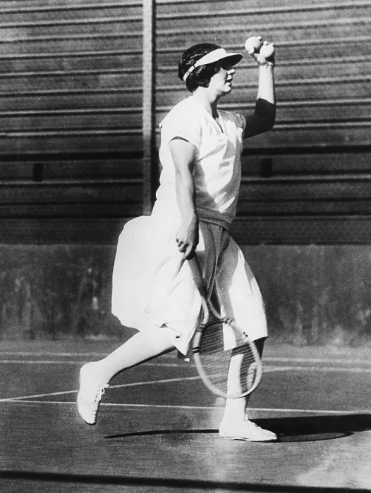 Framed Print : Helen Wills during a practice game at San Francisco, June 1925