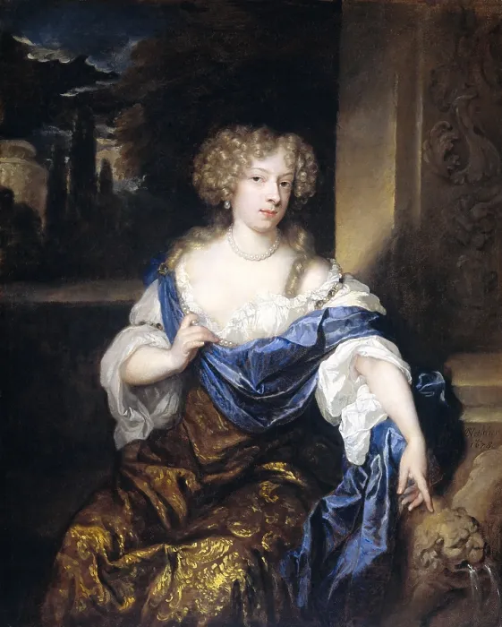 Framed Print : Helena Catharina de Witte, the Wife of Iman Mogge, by Caspar Netscher, 1678, Dutch oil painting Framed Print : Helena Catharina de Witte, the Wife of Iman Mogge, by Caspar Netscher, 1678, Dutch oil painting