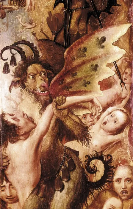 Framed Print : Hell (15th c.). Detail. Flemish art. Painting. ITALY. Venice. Correr Museum. AISA / Everett Collection**US SALES ONLY**
