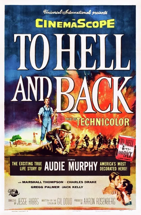 Framed Print : TO HELL AND BACK, US poster art, Audie Murphy, 1955