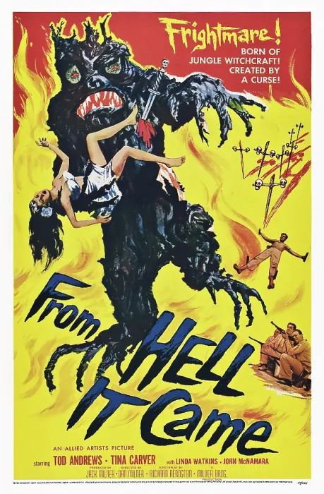 Framed Print : FROM HELL IT CAME, poster art, 1957 Framed Print : FROM HELL IT CAME, poster art, 1957