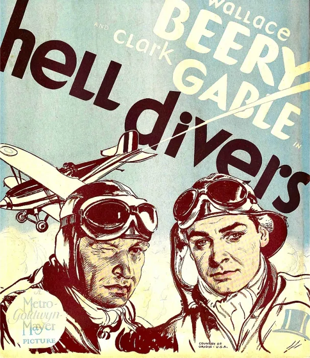 Framed Print : HELL DIVERS, from left: Wallace Beery, Clark Gable on window card, 1932 Framed Print : HELL DIVERS, from left: Wallace Beery, Clark Gable on window card, 1932