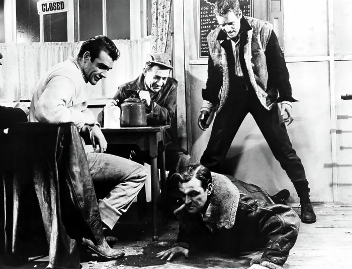 Framed Print : HELL DRIVERS, Sean Connery, Sid James, Stanley Baker, Patrick McGoohan, 1957
