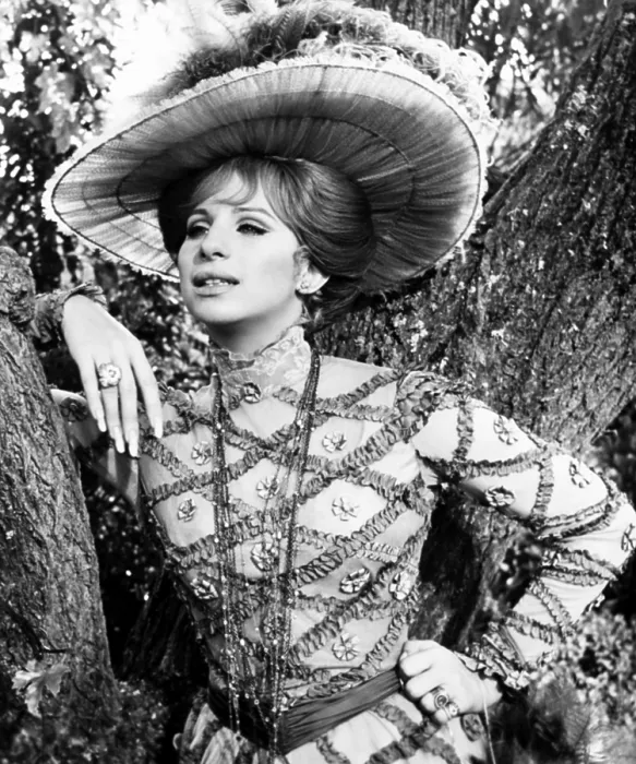 Framed Print : HELLO, DOLLY!, Barbra Streisand, in a gown by Irene Sharaff, 1969, TM & Copyright 20th Century Fox Film Corp. All rights reserved / courtesy Everett Collection