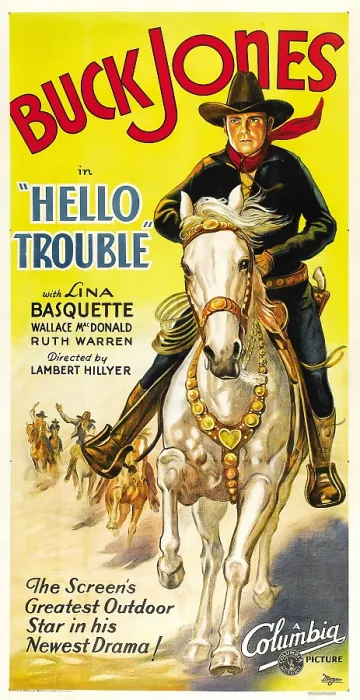 Framed Print : HELLO TROUBLE, Buck Jones, 1932 Framed Print : HELLO TROUBLE, Buck Jones, 1932