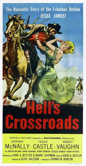 Framed Print : HELL'S CROSSROADS, from left: Stephen McNally, Peggie Castle, 1957 Framed Print : HELL'S CROSSROADS, from left: Stephen McNally, Peggie Castle, 1957