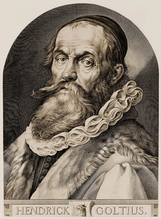 Framed Print : Hendrik Goltzius (1558-1617), Netherlandish master engraver and printer from Haarlem, Netherlands