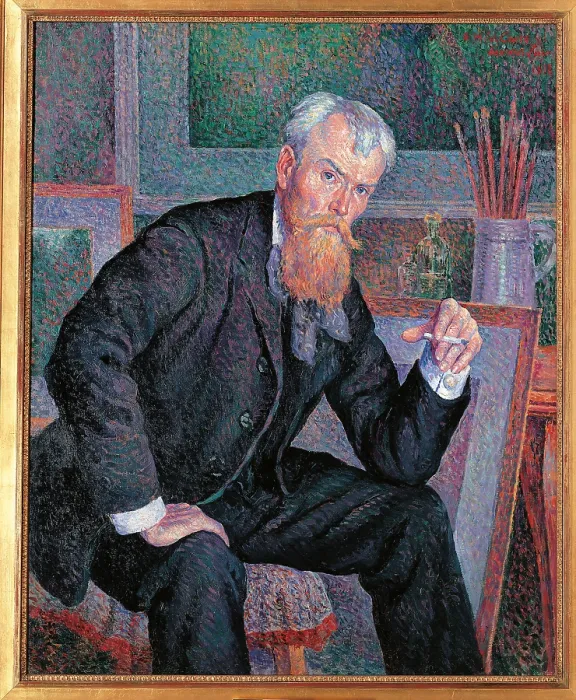 Framed Print : Henri Edmond Cross, by Unknown Artist, 1898, 19th Century, oil on canvas, - France, Ile de France, Paris, Muse dOrsay, RF1977-233 AM2449P. All
