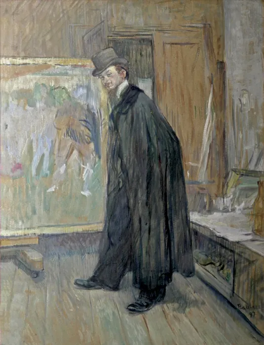 Framed Print : Henri Nocq, by Henri de Toulouse Lautrec, 1897, 19th Century, paint on board, 63, 9 x 48, 2 cm - Private collection. Whole artwork view