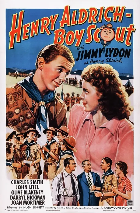 Framed Print : HENRY ALDRICH, BOY SCOUT, US poster art, top from left: Joan Mortimer, Jimmy Lydon, 1944