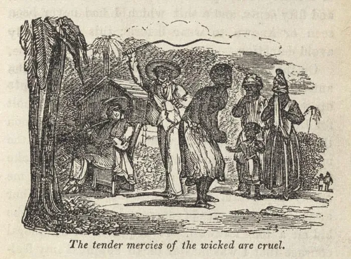 Framed Print : Henry Bibb's wife whipped by the black slave driver. Engraving taken from the book, Narrative of the Life and Adventures of Henry Bibb, An American Slave, 1849