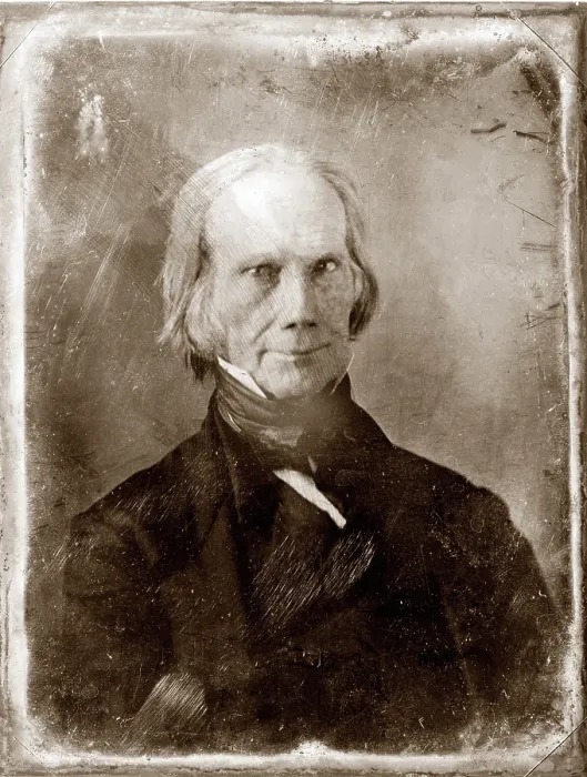 Framed Print : Henry Clay (1777-1852), 1851 dauguerreotype by Matthew Brady. In his seventies he designed the Compromise of 1850, averting the Civil War for ten years