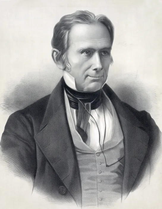 Framed Print : Henry Clay (1777-1852). Commemorative portrait of the great American Whig politician