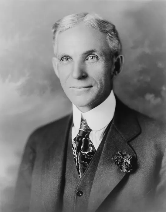 Framed Print : Henry Ford (1863-1947), founder of Ford Motor Company, the maker of the first assembly line produced, low cost American automobiles. 1919