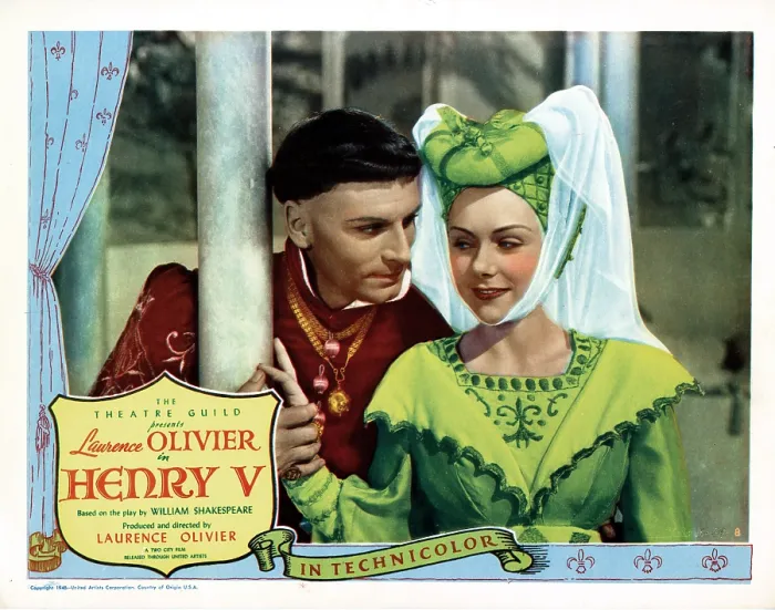 Framed Print : HENRY V, from left, Laurence Olivier, Renee Asherson, 1944