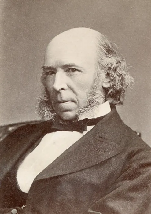 Framed Print : Herbert Spencer, social philosopher, whose scientific optimism fostered his belief in human progress