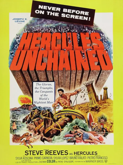 Framed Print : HERCULES UNCHAINED, (aka ERCOLE E LA REGINA DI LIDIA), US poster art, Steve Reeves, 1959 Framed Print : HERCULES UNCHAINED, (aka ERCOLE E LA REGINA DI LIDIA), US poster art, Steve Reeves, 1959