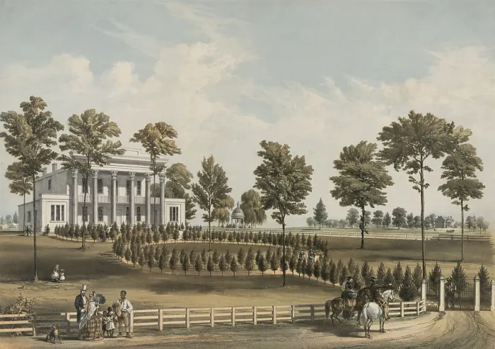 Framed Print : The Hermitage, Andrew Jackson's plantation home from 1804 to 1845 in 1856 lithograph Framed Print : The Hermitage, Andrew Jackson's plantation home from 1804 to 1845 in 1856 lithograph