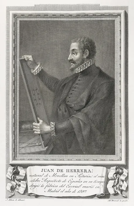 Framed Print : HERRERA, Juan Bautista de (1530-1597). Etching. SPAIN. Madrid. National Library. AISA / Everett Collection**US SALES ONLY**