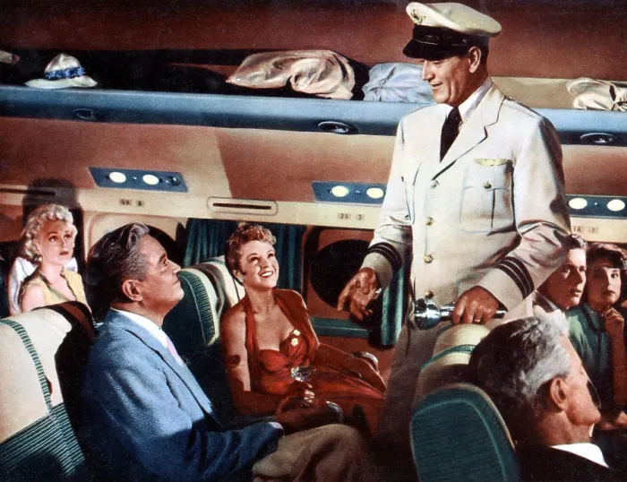 Framed Print : THE HIGH AND THE MIGHTY, Jan Sterling, David Brian, Claire Trevor, John Wayne, 1954