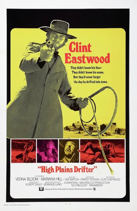 Framed Print : HIGH PLAINS DRIFTER, US poster art, 1973