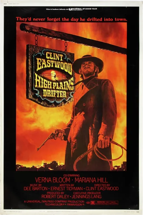 Framed Print : HIGH PLAINS DRIFTER, US poster, Clint Eastwood, 1973 Framed Print : HIGH PLAINS DRIFTER, US poster, Clint Eastwood, 1973