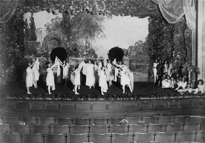Framed Print : High school play, original caption: Miss Mackay's Pageant Children of Sunshine and Shadow as presented at Washington Irving High School, New York Framed Print : High school play, original caption: Miss Mackay's Pageant Children of Sunshine and Shadow as presented at Washington Irving High School, New York