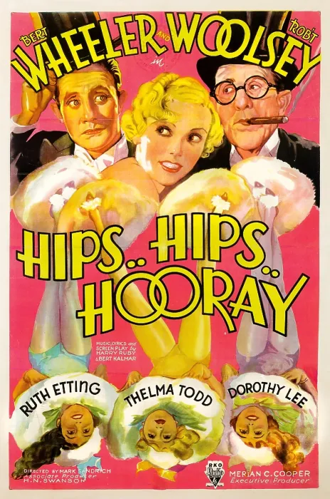 Framed Print : HIPS, HIPS, HOORAY, from left, Bert Wheeler, Robert Woolsey, 1934