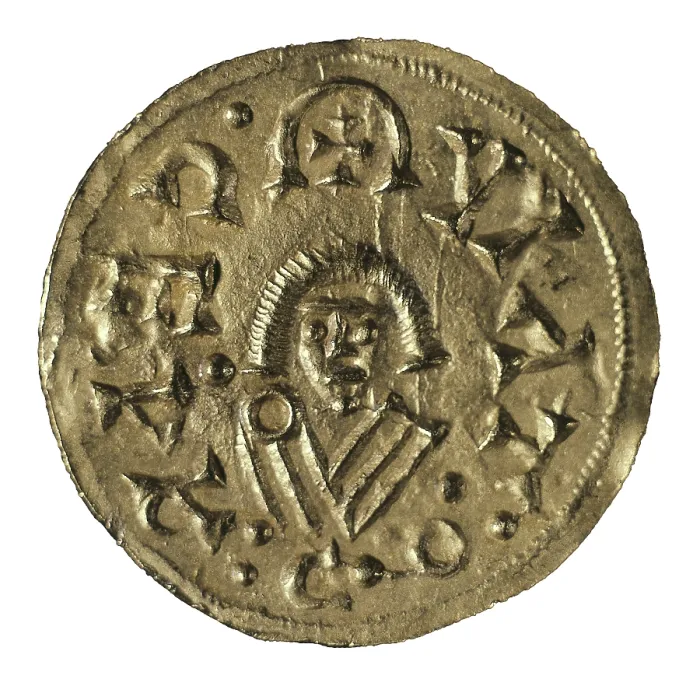 Framed Print : Hispanic-Visigothic triens of Recared I (Caesar Augusta). Coin. SPAIN. Barcelona. Numismatic Cabinet of Catalonia. AISA / Everett Collection**US SALES ONLY** Framed Print : Hispanic-Visigothic triens of Recared I (Caesar Augusta). Coin. SPAIN. Barcelona. Numismatic Cabinet of Catalonia. AISA / Everett Collection**US SALES ONLY**