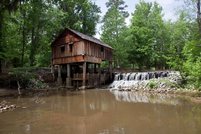 Framed Print : Historic Rikard's Mill near Beatrice, Alabama. Constructed 1840, 2010 photograph